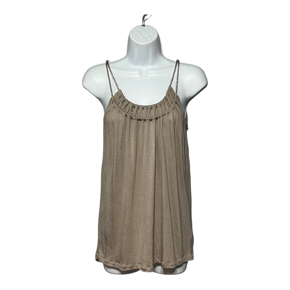 Club Monaco Taupe Tank Top Women’s XS Elevated Casual Summer Essential